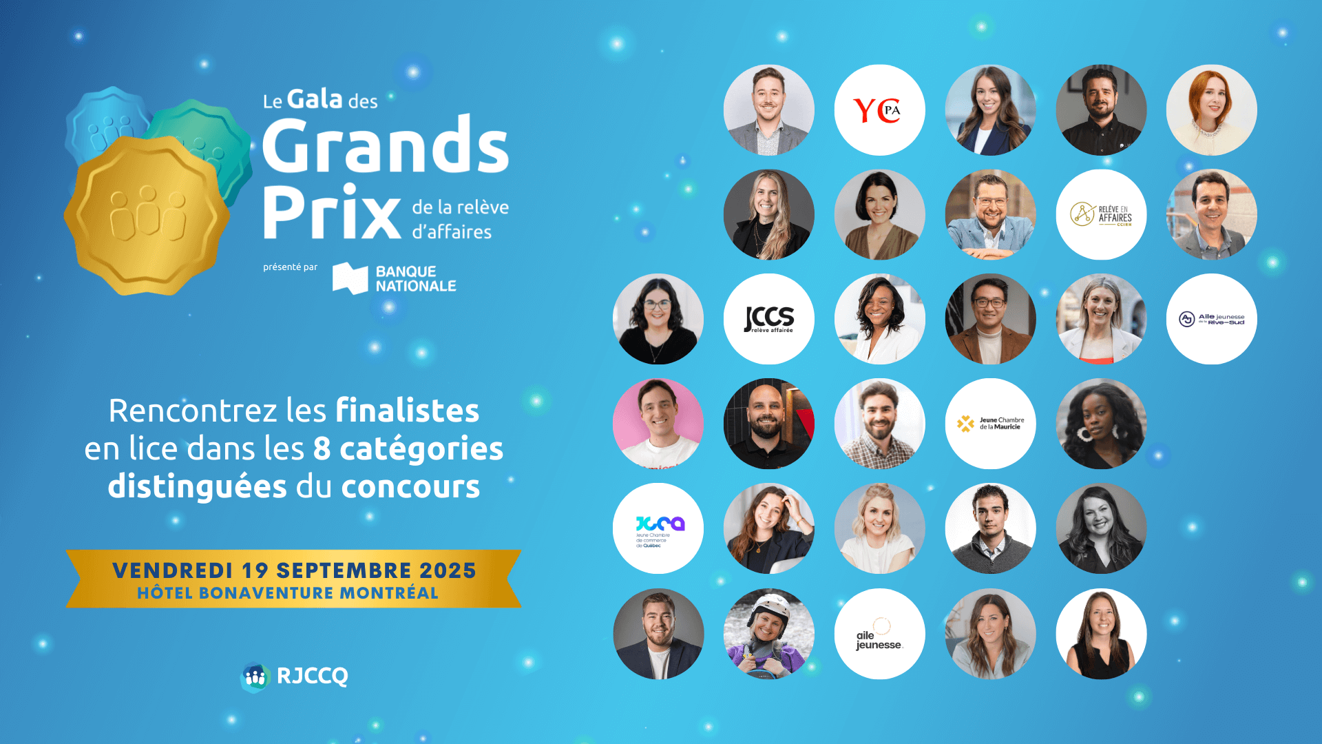 La présidence d’honneur et les finalistes des Grands Prix 2025 - RJCCQ